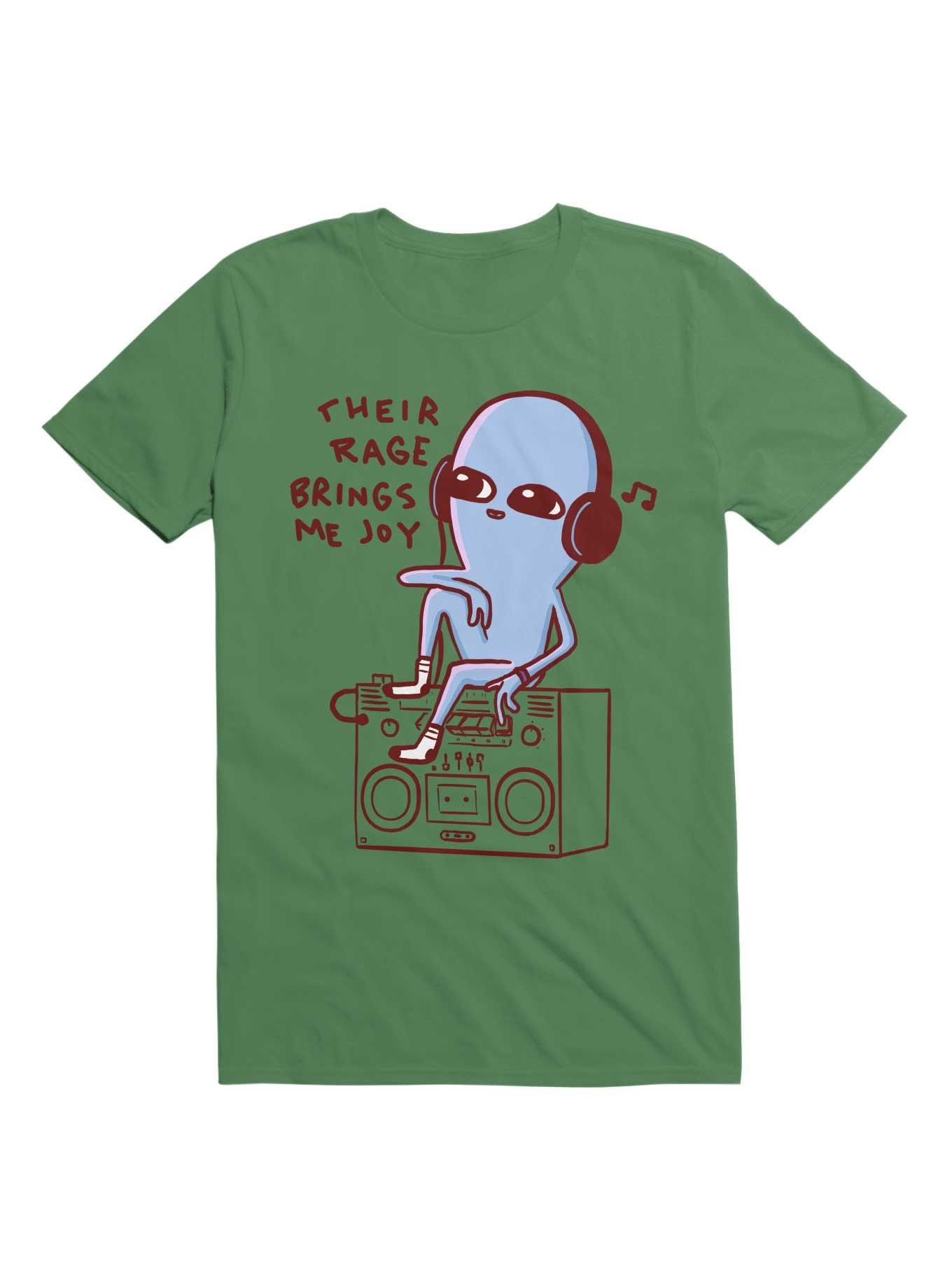 Strange Planet Their Rage Brings Me Joy T-Shirt, IRISH GREEN, hi-res