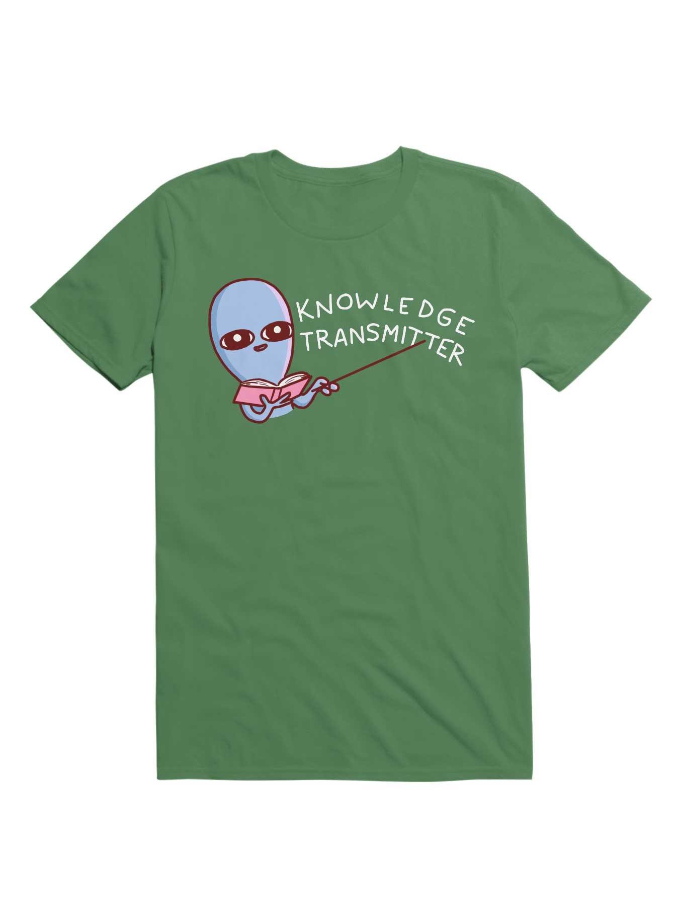 Strange Planet Knowledge Transmitter T-Shirt, IRISH GREEN, hi-res