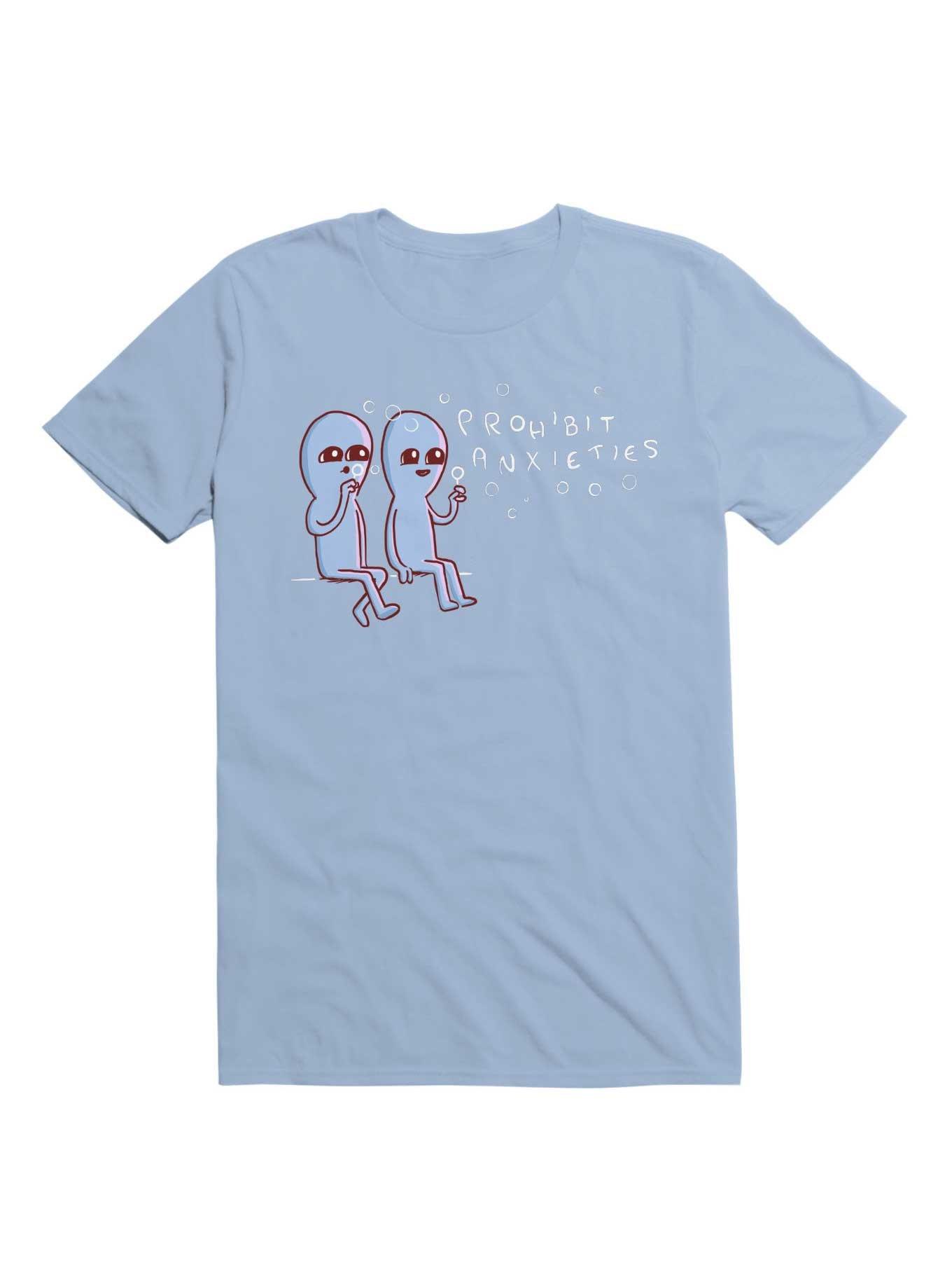 Strange Planet Prohibit Anxieties T-Shirt, , hi-res