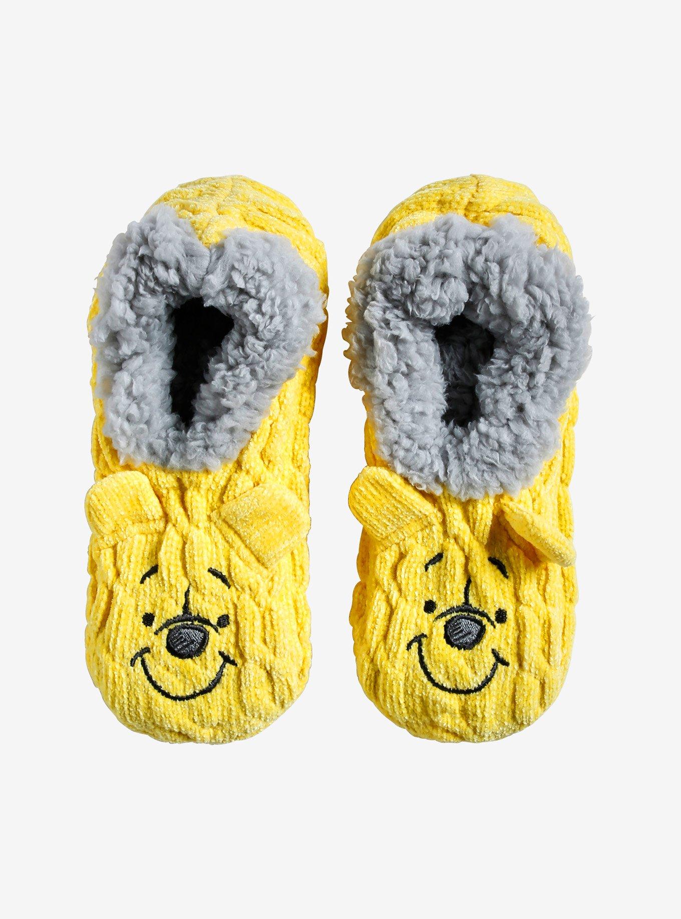 Disney Winnie The Pooh Chenille Cozy Slipper Socks | Hot Topic
