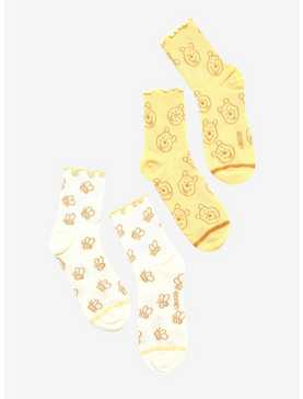 Disney Winnie The Pooh Bee Crew Socks 2 Pair, , hi-res