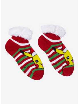 Pokemon Santa Pikachu Cozy Socks, , hi-res