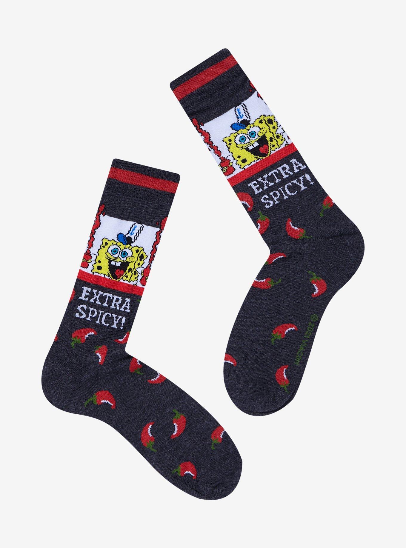 SpongeBob SquarePants Chili Pepper Crew Socks, , hi-res