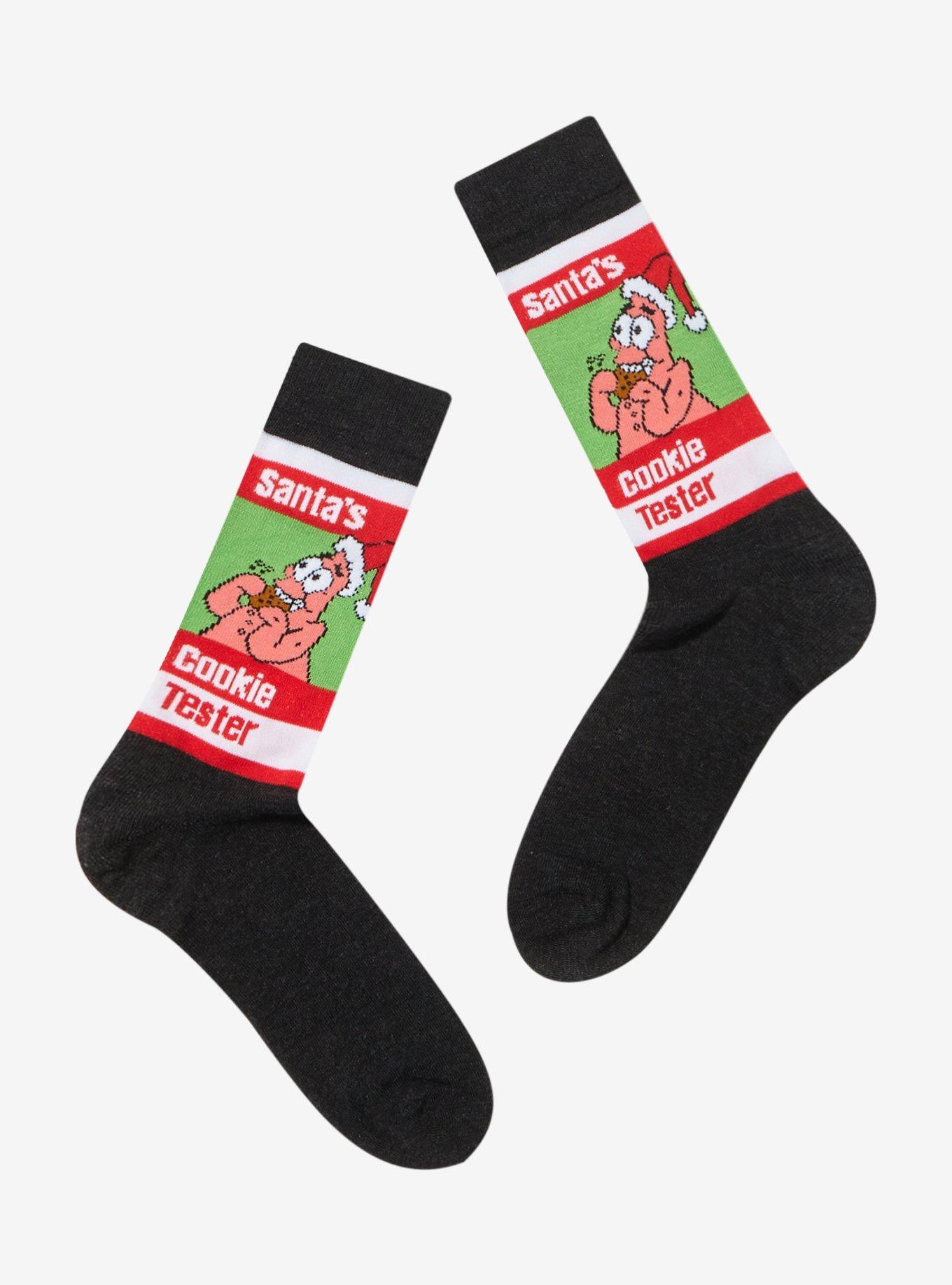 SpongeBob SquarePants Patrick Cookie Tester Crew Socks, , hi-res