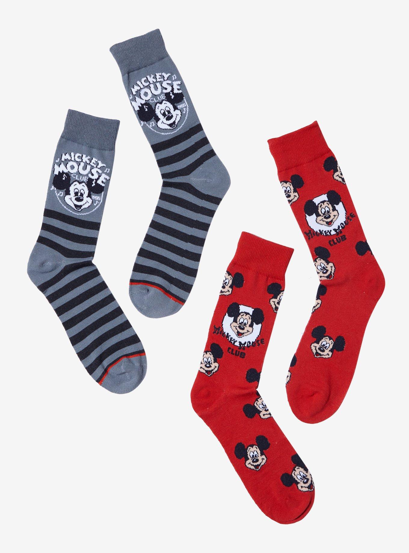 Disney100 Mickey Mouse Club Crew Socks 2 Pair, , hi-res