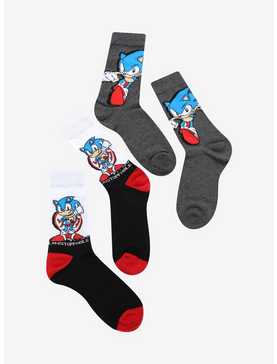Sonic The Hedgehog Unstoppable Crew Socks 2 Pair, , hi-res