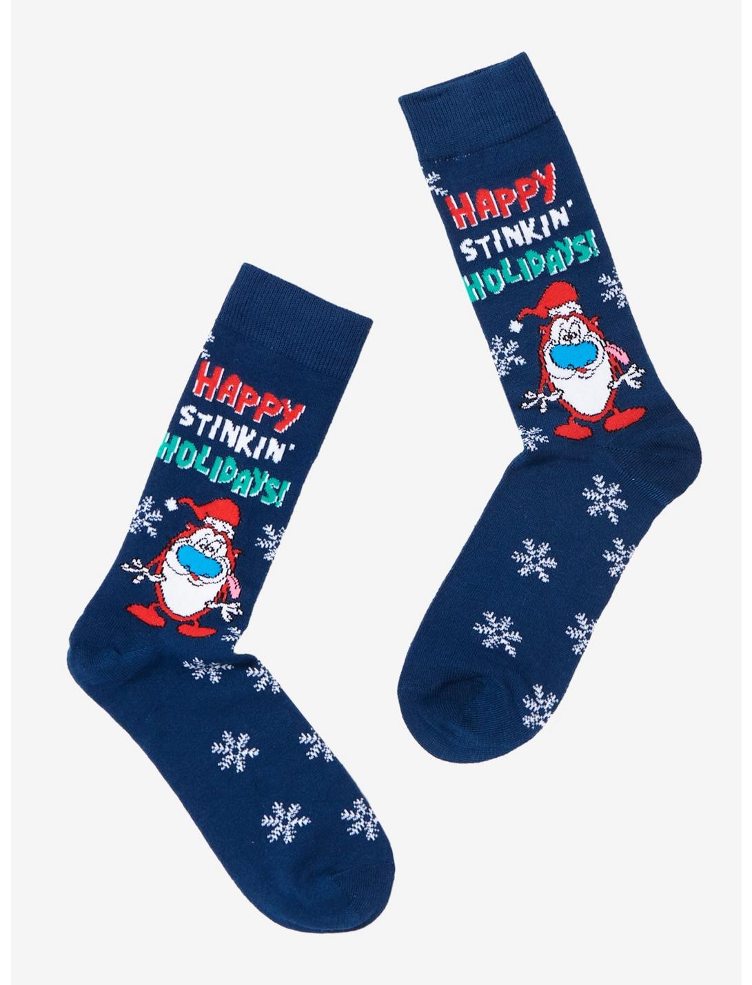 The Ren & Stimpy Show Holiday Crew Socks, , hi-res