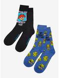 Rugrats Reptar & Chuckie Crew Socks 2 Pair, , hi-res