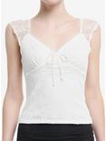 Sweet Society Ivory Lace Sweetheart Top, IVORY, hi-res