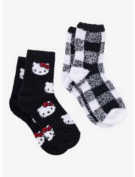 Hello Kitty Plaid Fuzzy Socks 2 Pair, , hi-res