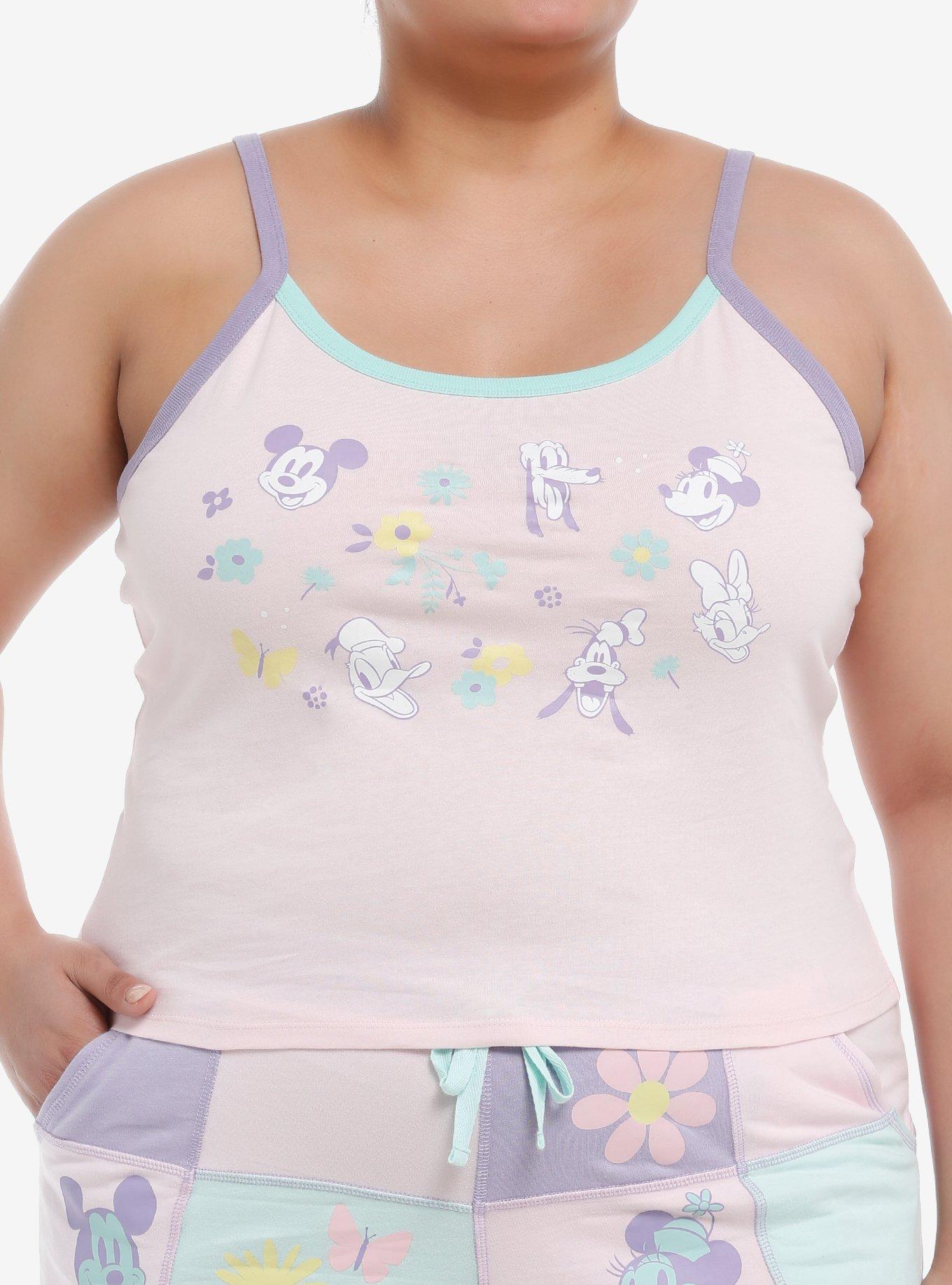 Her Universe Disney Mickey Mouse And Friends Pastel Spring Cami Plus Size, LIGHT PINK, hi-res