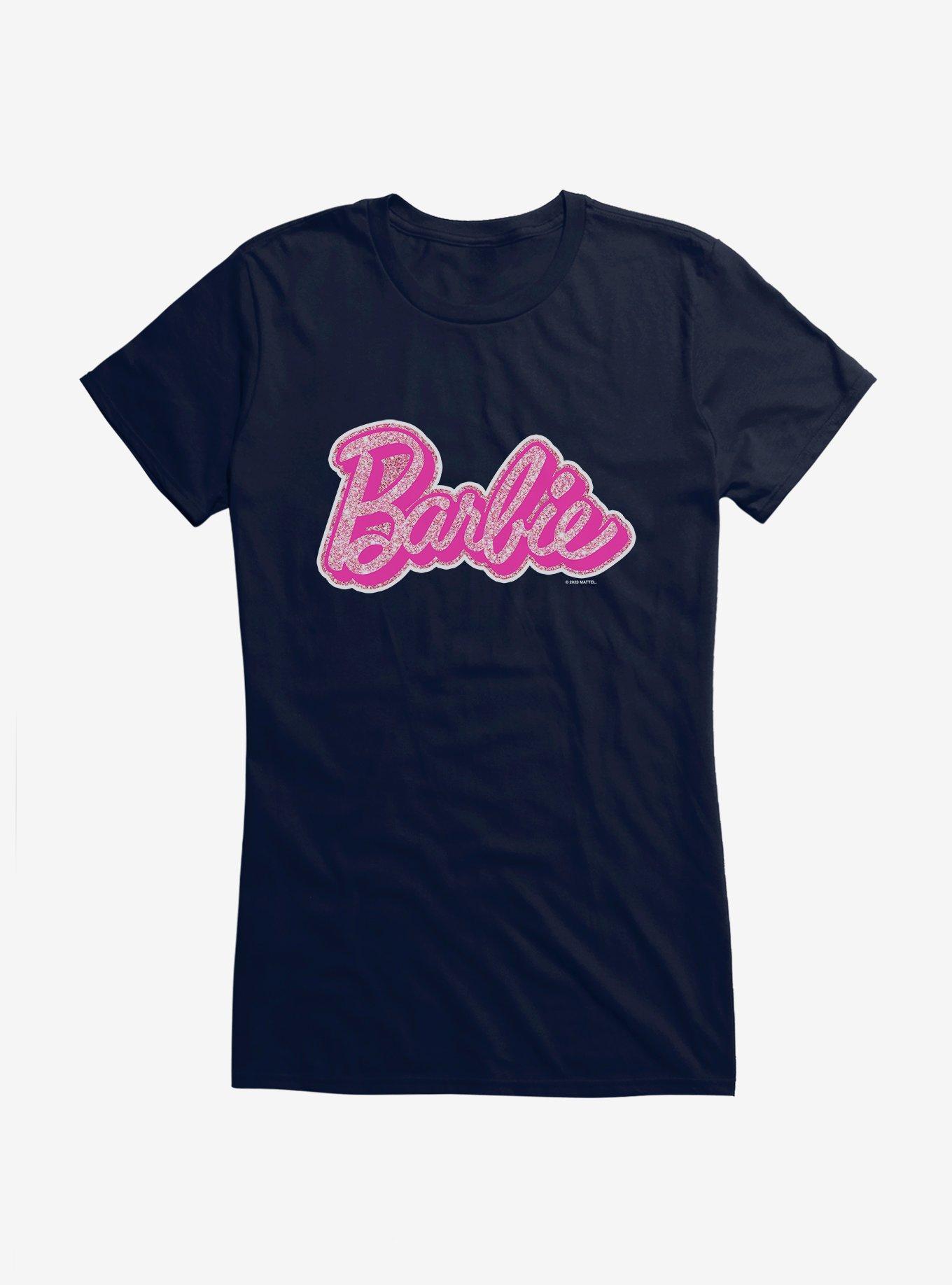 Barbie Glam Logo Girls T-Shirt, NAVY, hi-res