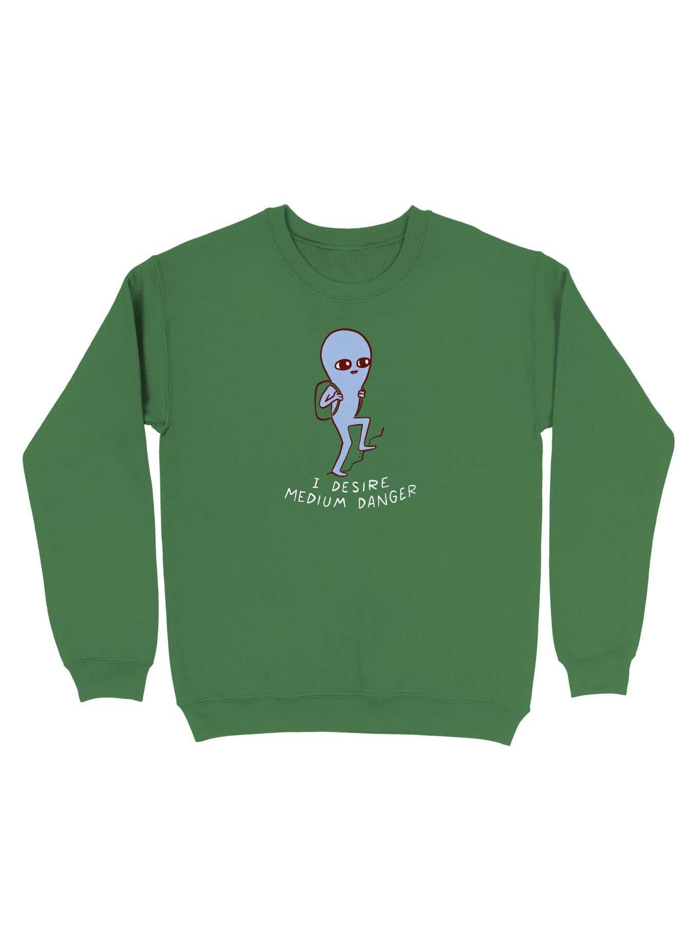 Strange Planet I Desire Medium Danger Sweatshirt, , hi-res