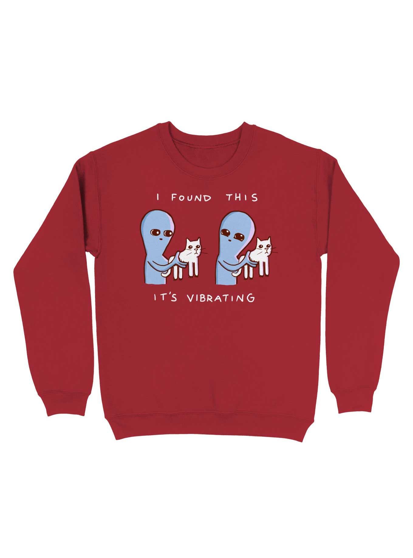 Strange Planet I Found This It'S Vibrating Sweatshirt, , hi-res