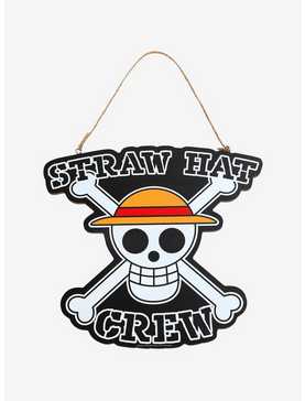 One Piece Straw Hat Crew Hanging Wall Sign, , hi-res