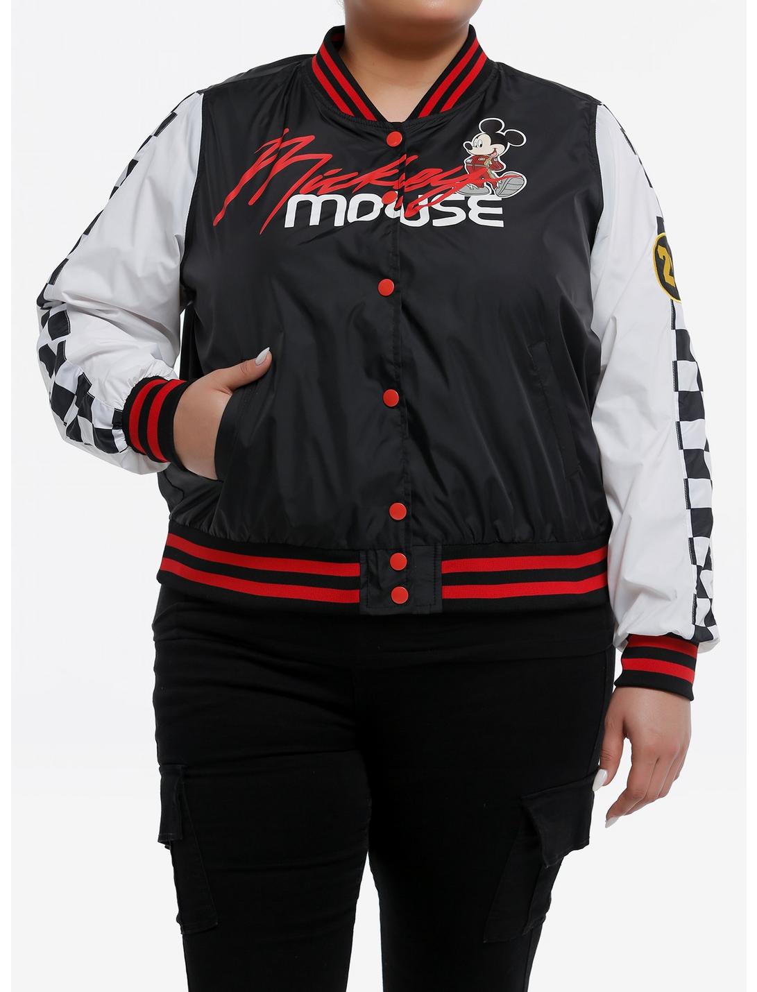 Disney Mickey Mouse Racing Varsity Windbreaker Jacket Plus Size, MULTI, hi-res