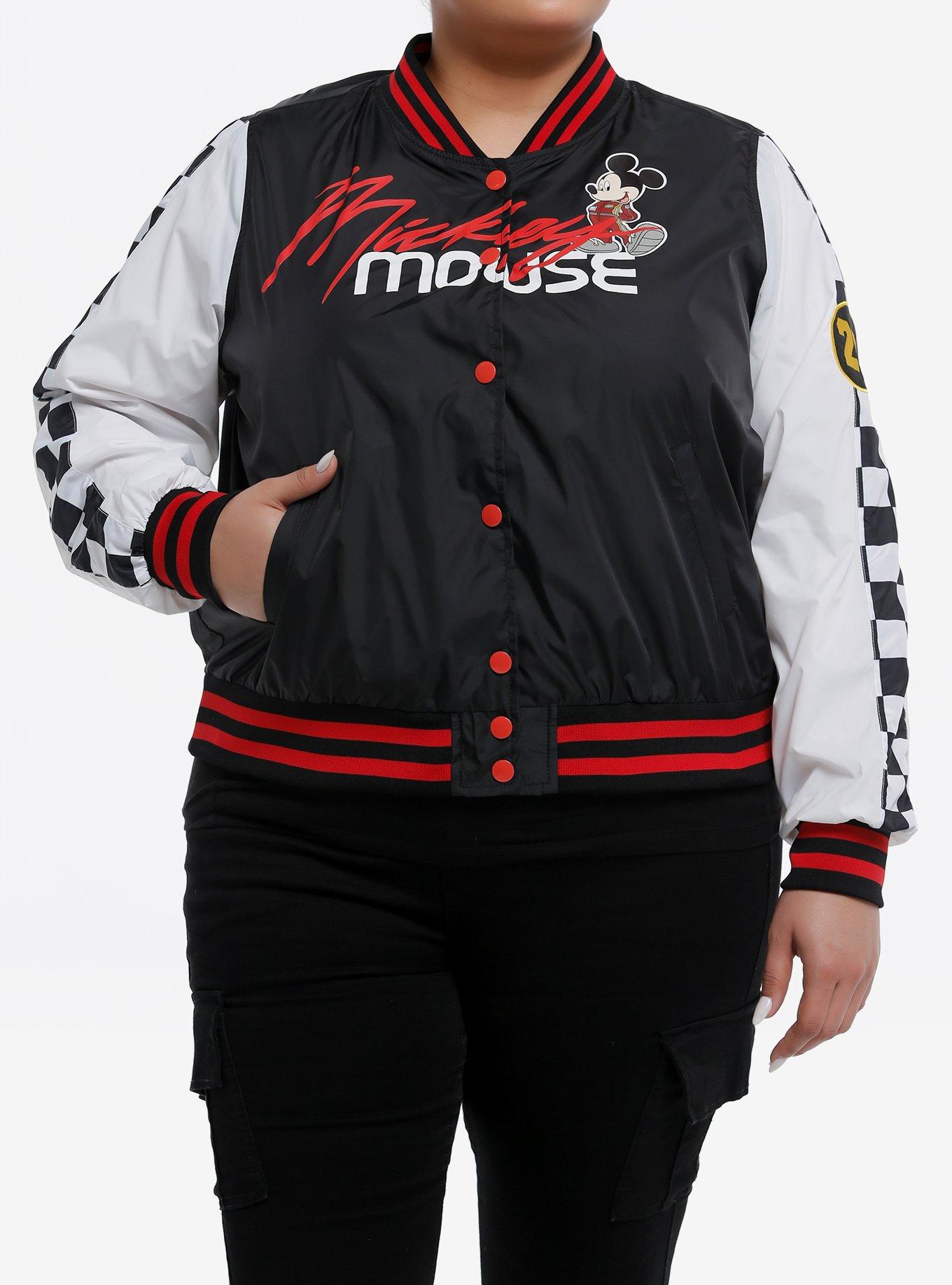 Disney Mickey Mouse Racing Varsity Windbreaker Jacket Plus Size, MULTI, hi-res