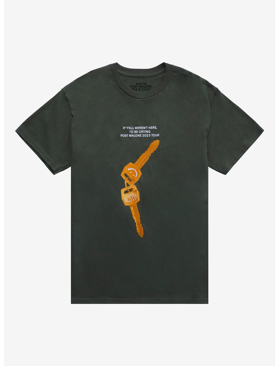 Post Malone If Y'all Weren't Here Tour T-Shirt, ARMY GREEN, hi-res