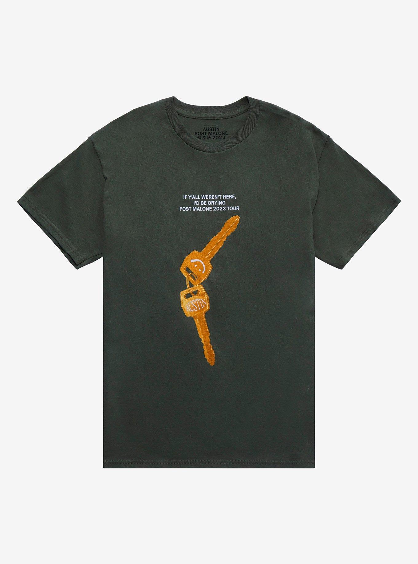 Post Malone If Y'all Weren't Here Tour T-Shirt, ARMY GREEN, hi-res