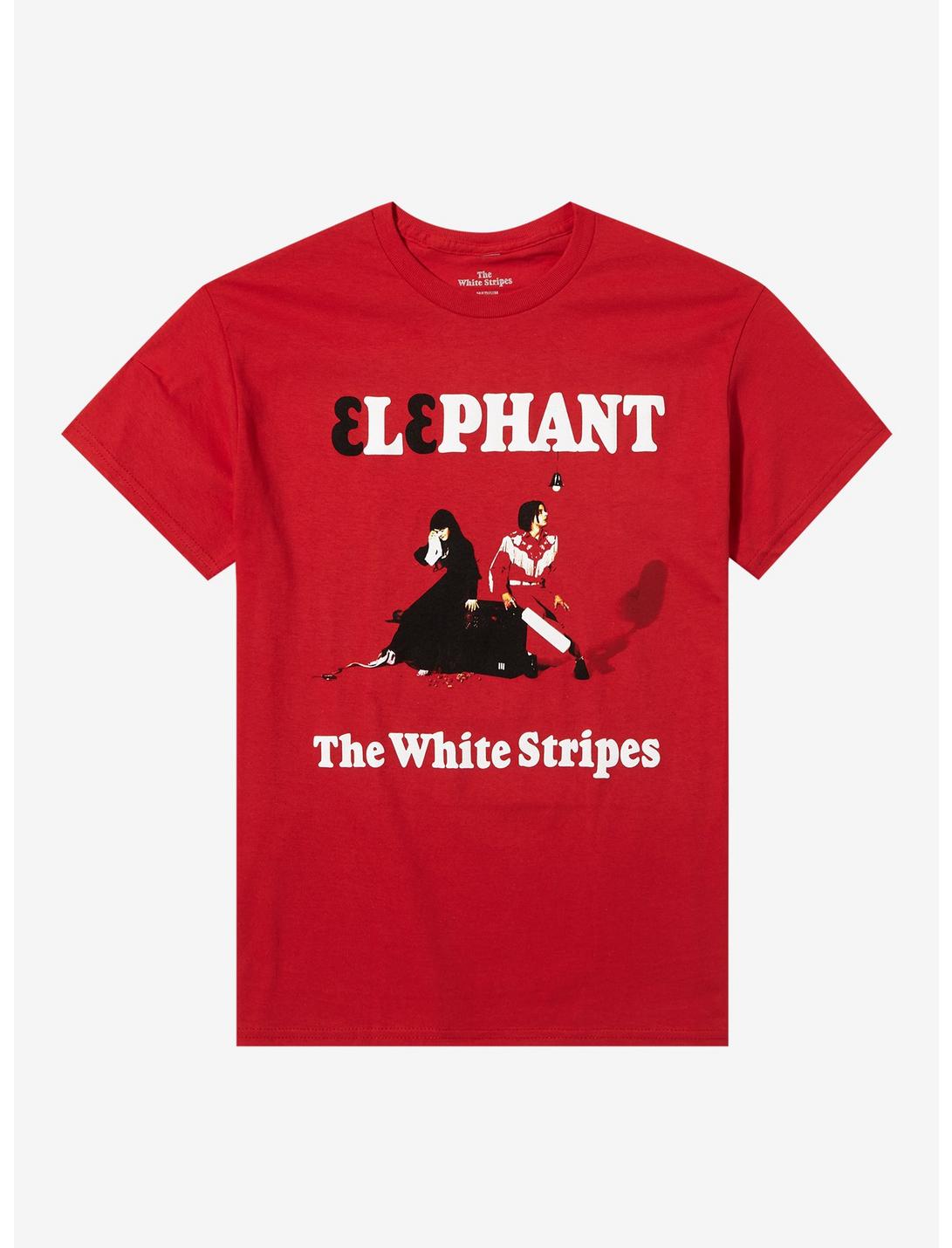 The White Stripes Elephant Album Art T-Shirt, RED, hi-res