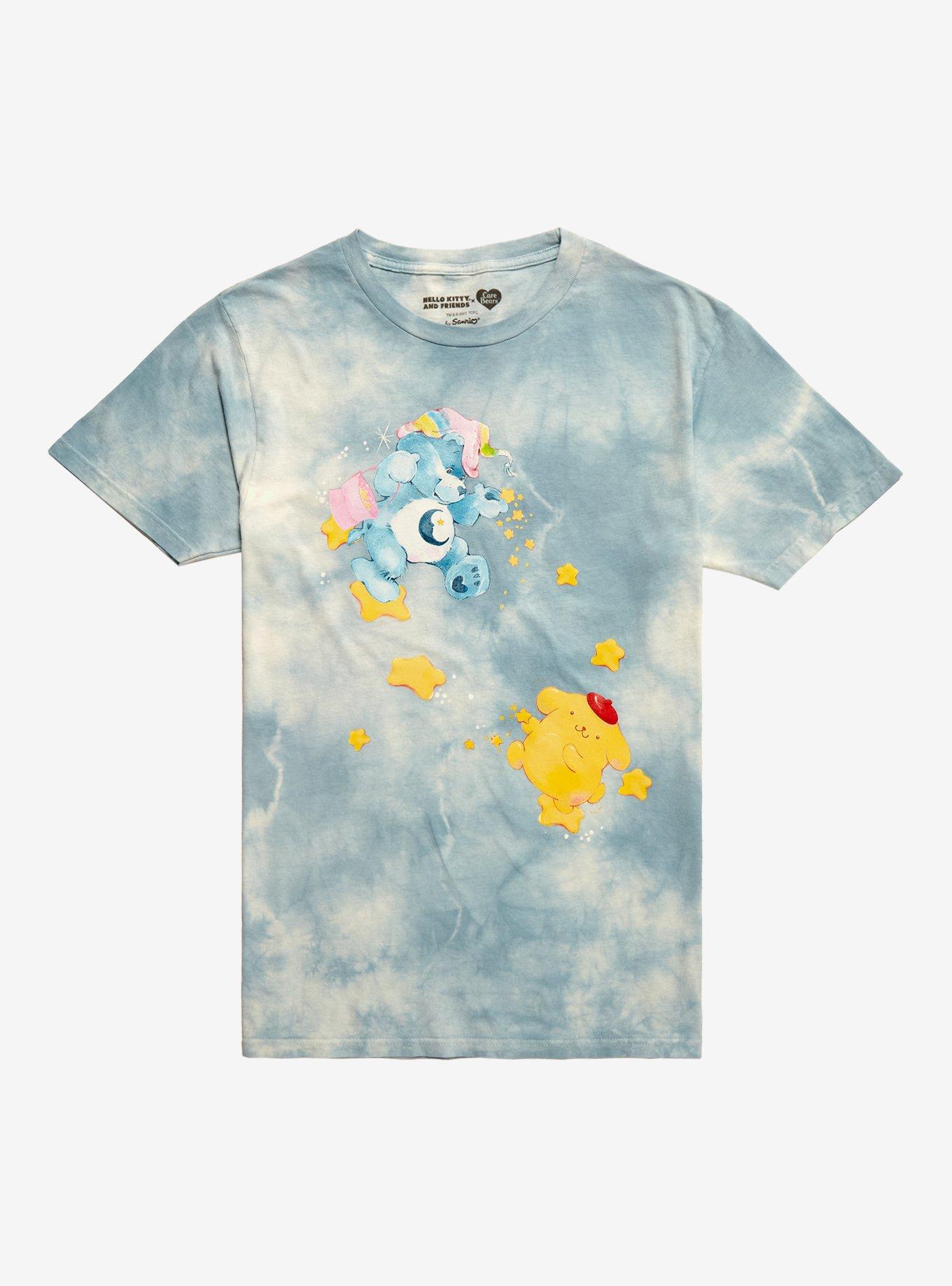 Care Bears X Hello Kitty And Friends Bedtime Bear & Pompompurin Boyfriend Fit Girls T-Shirt, MULTI, hi-res