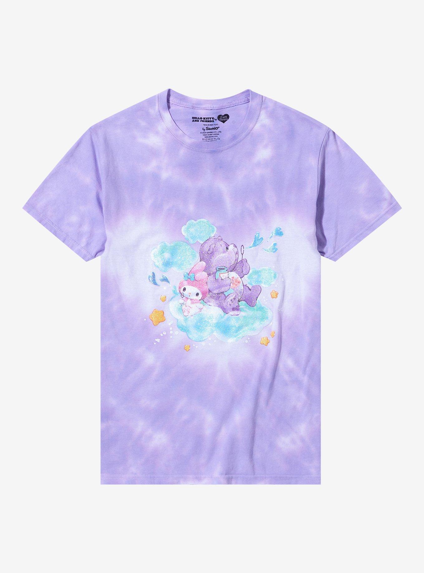 White Such Cute Rainbow Care Bear Crop Top T-Shirt