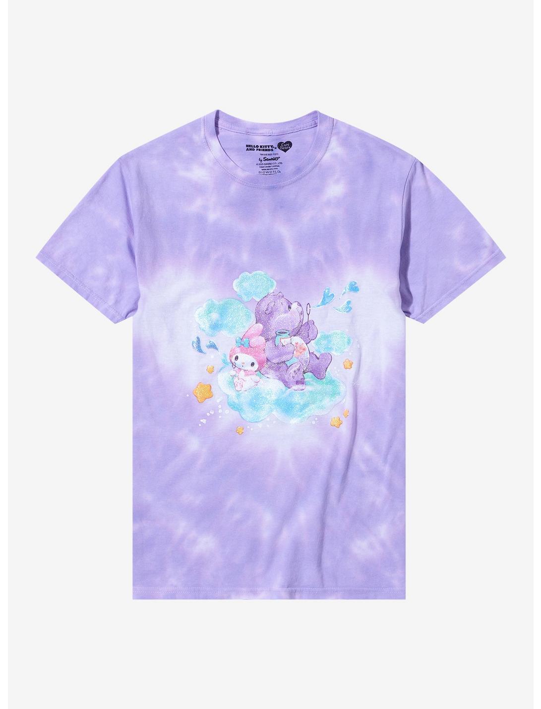 Hello Kitty And Friends X Care Bears My Melody Share Bear Glitter Boyfriend Fit Girls T-Shirt, MULTI, hi-res