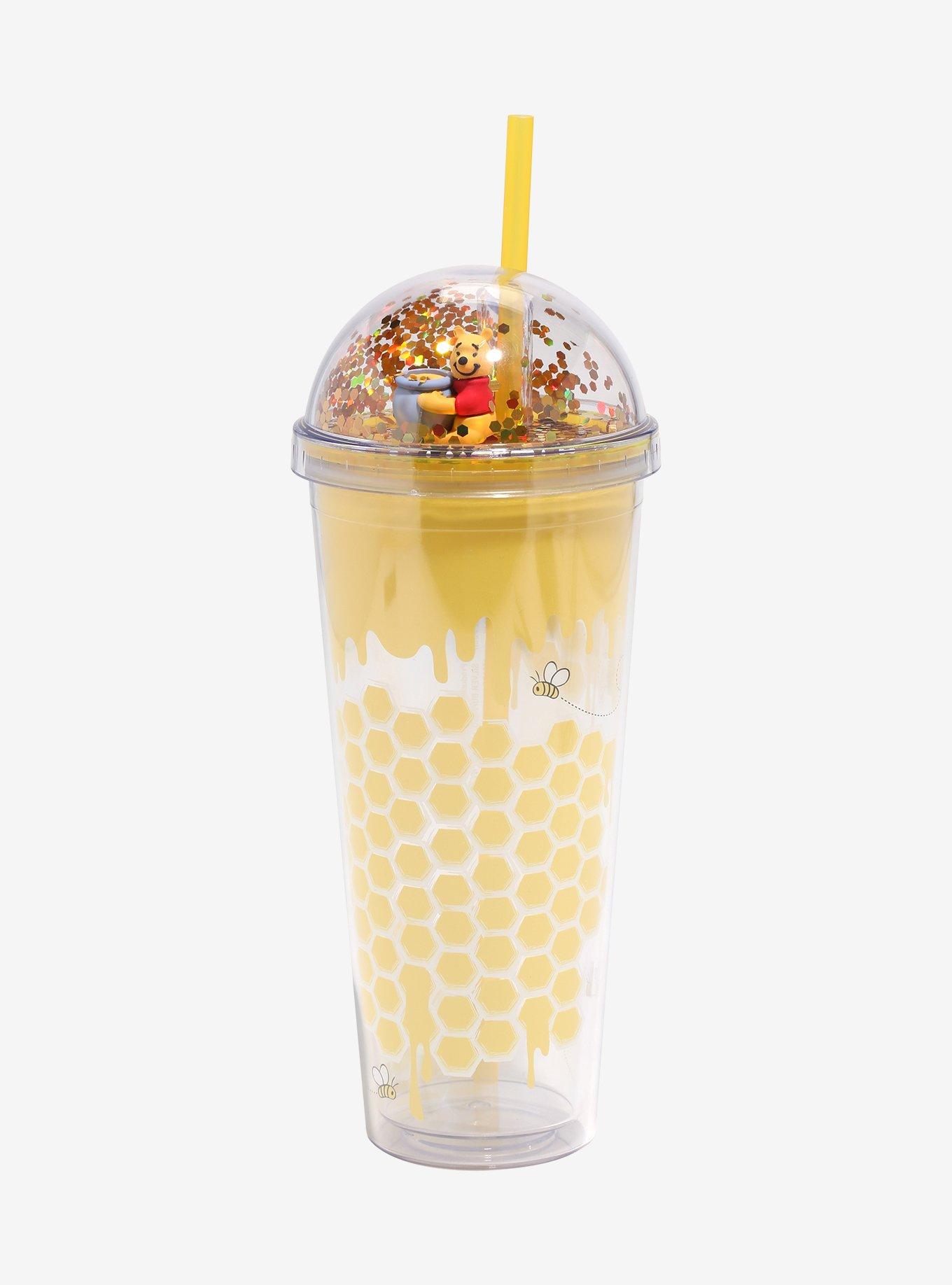 Disney Winnie The Pooh Glitter Dome Acrylic Travel Cup, , hi-res