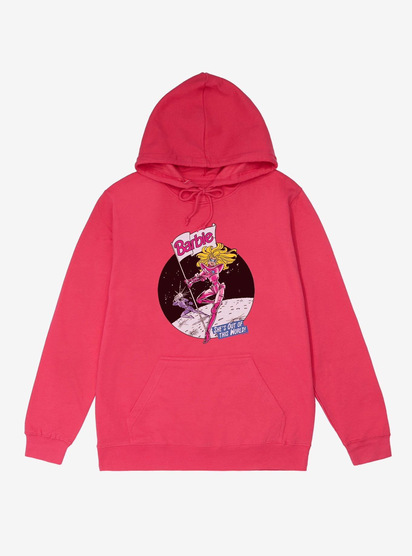 Barbie She's Out Of This World French Terry Hoodie, HELICONIA HEATHER, hi-res