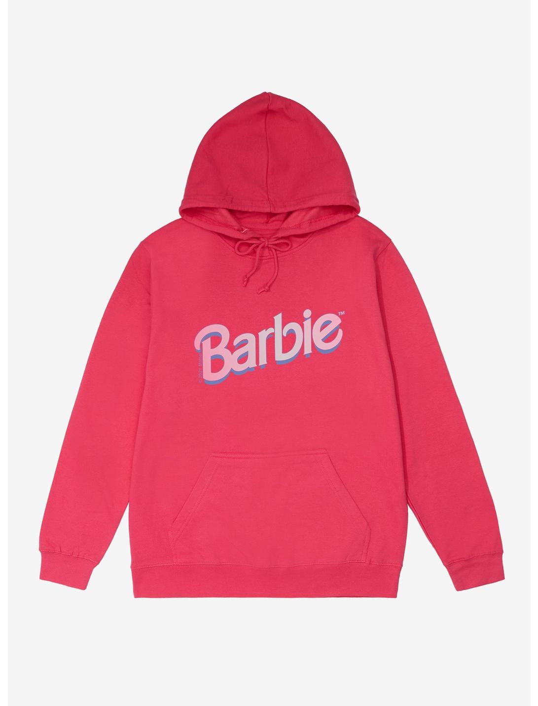 Barbie 90's Logo French Terry Hoodie, HELICONIA HEATHER, hi-res