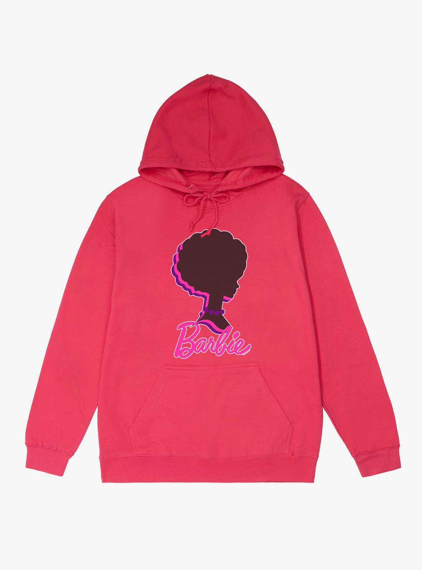 Barbie Afro Silhouette French Terry Hoodie, , hi-res