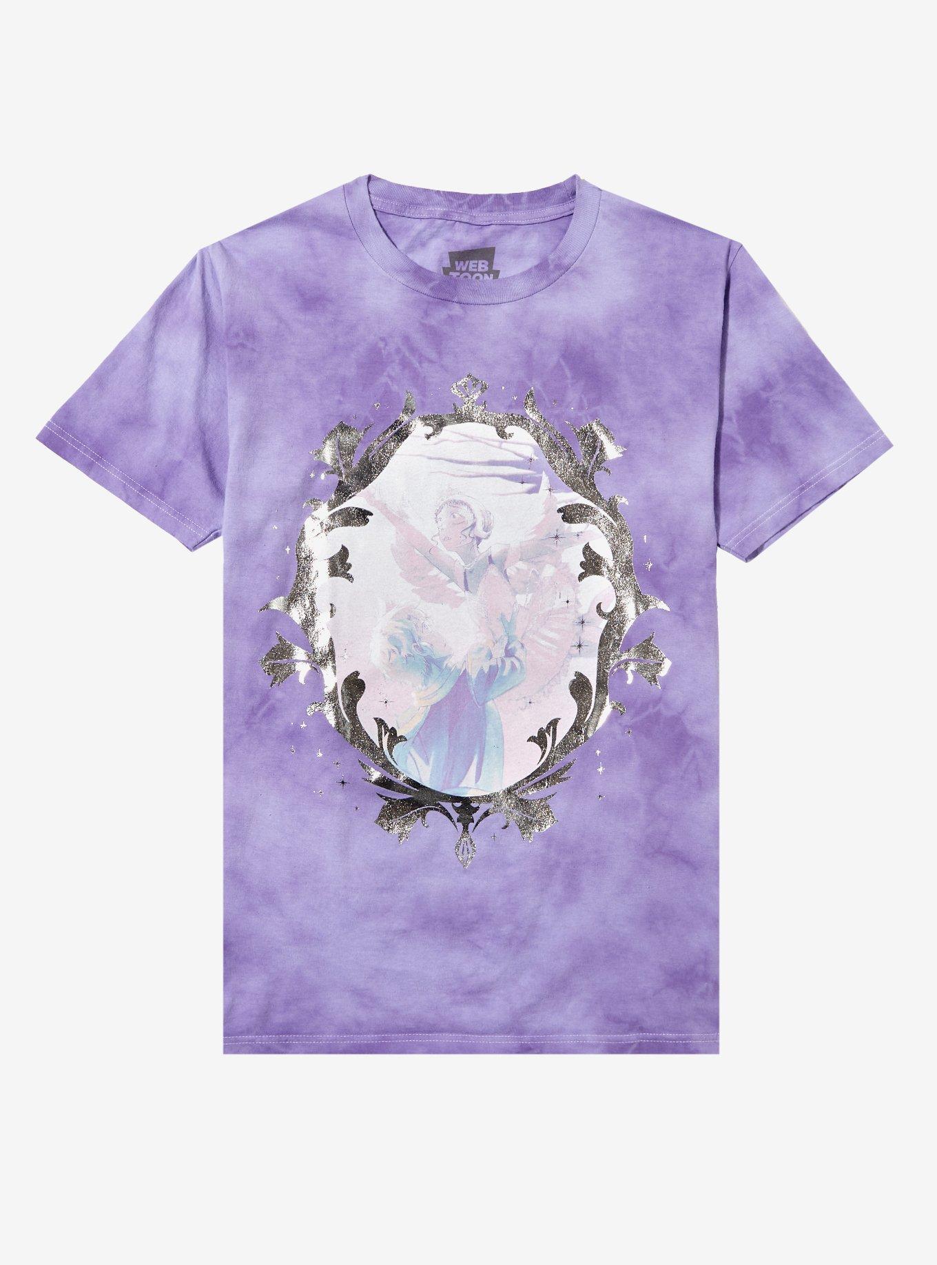 Cursed Princess Club Gwendolyn & Frederick Frame Foil Tie-Dye Boyfriend Fit Girls T-Shirt, MULTI, hi-res