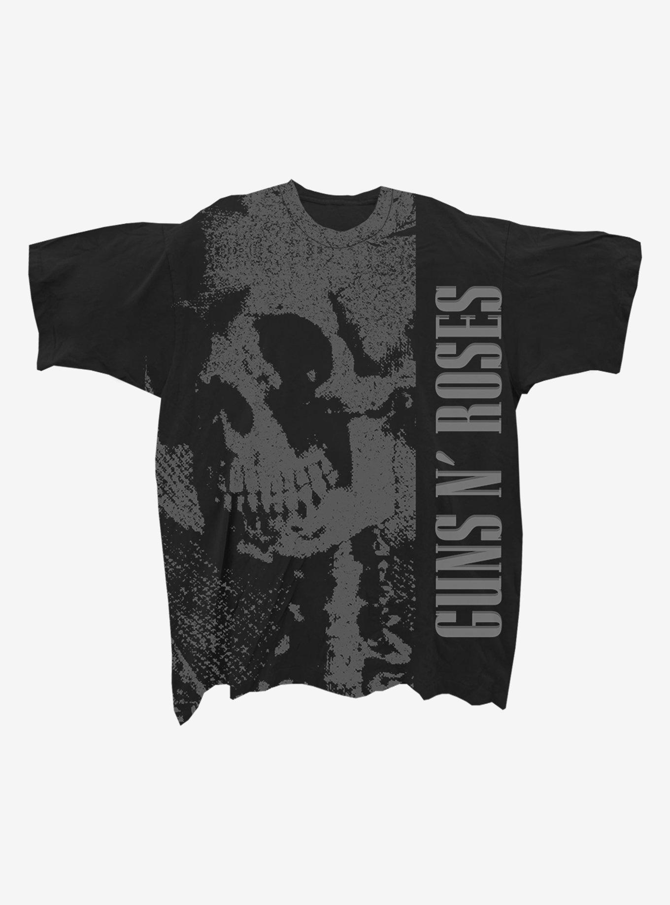 Guns N' Roses Skull T-Shirt, BLACK, hi-res
