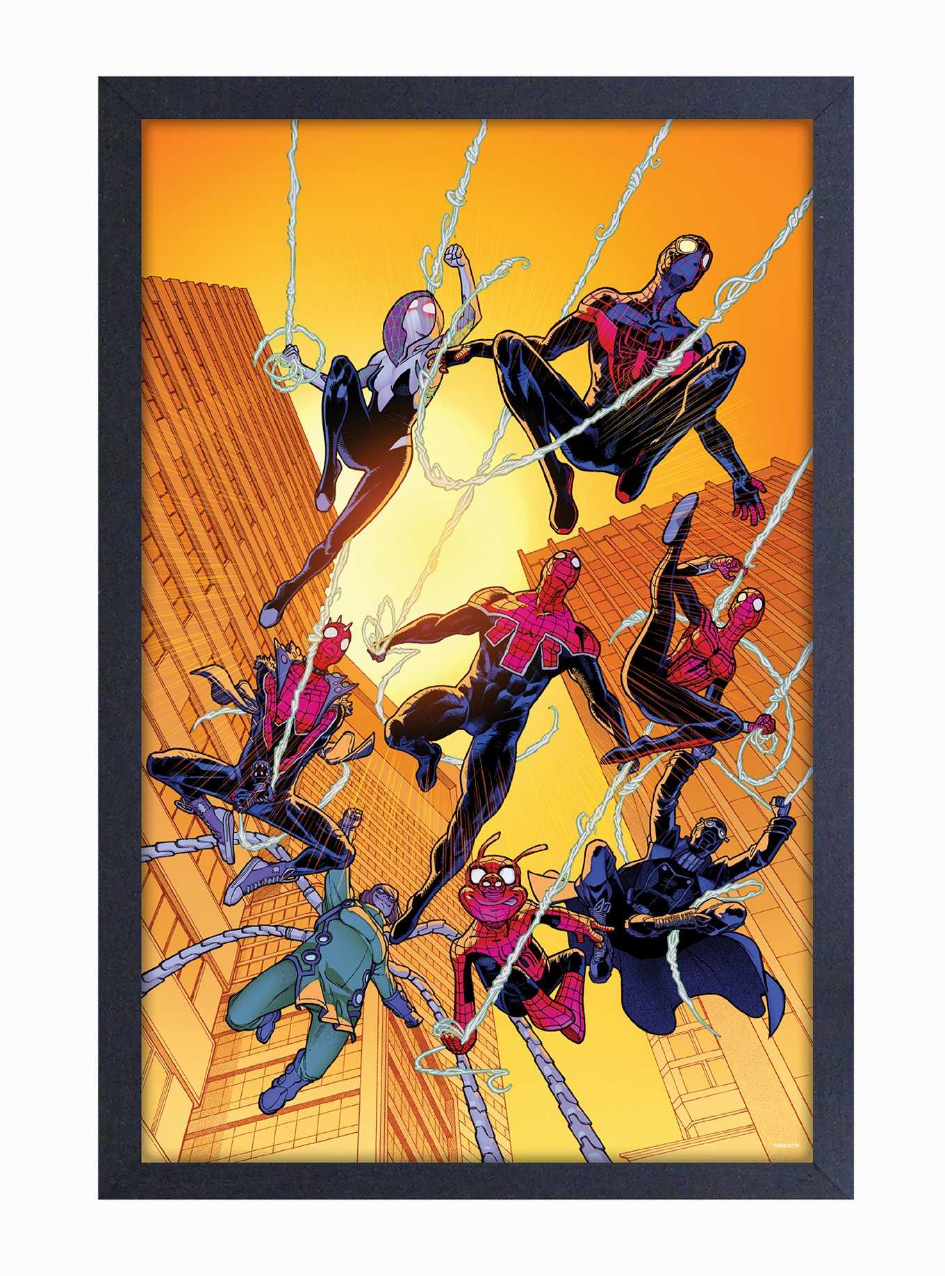 Marvel Spider-Man Group Framed Poster, , hi-res