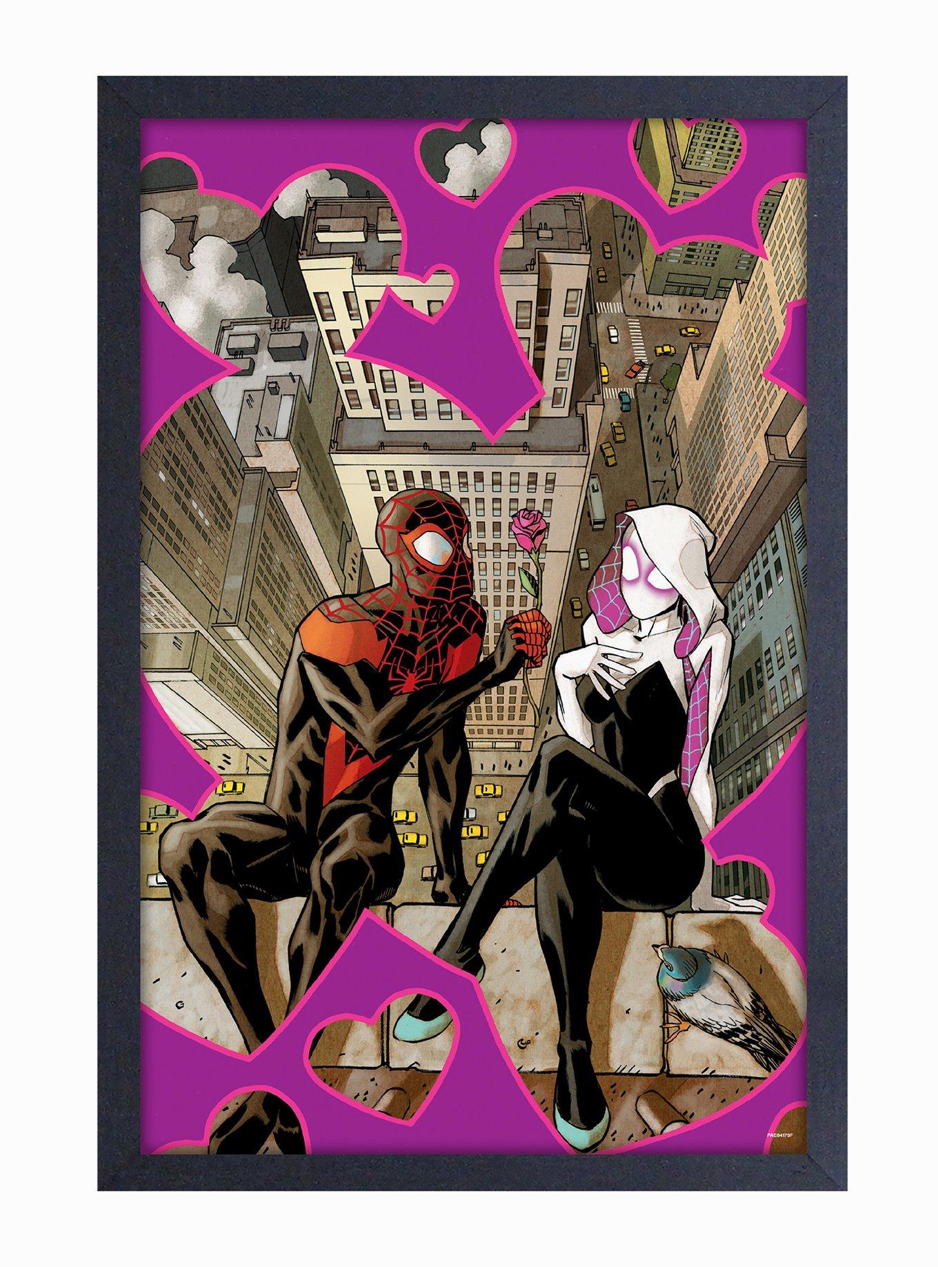 Marvel Spider-Man Romance Framed Poster, , hi-res