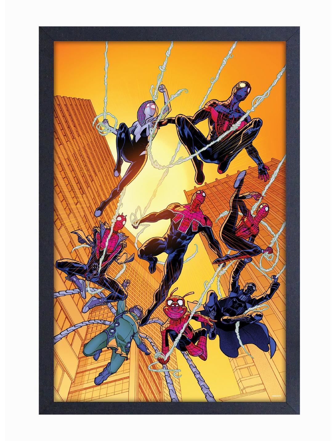 Marvel Spider-Man Group Framed Poster, , hi-res