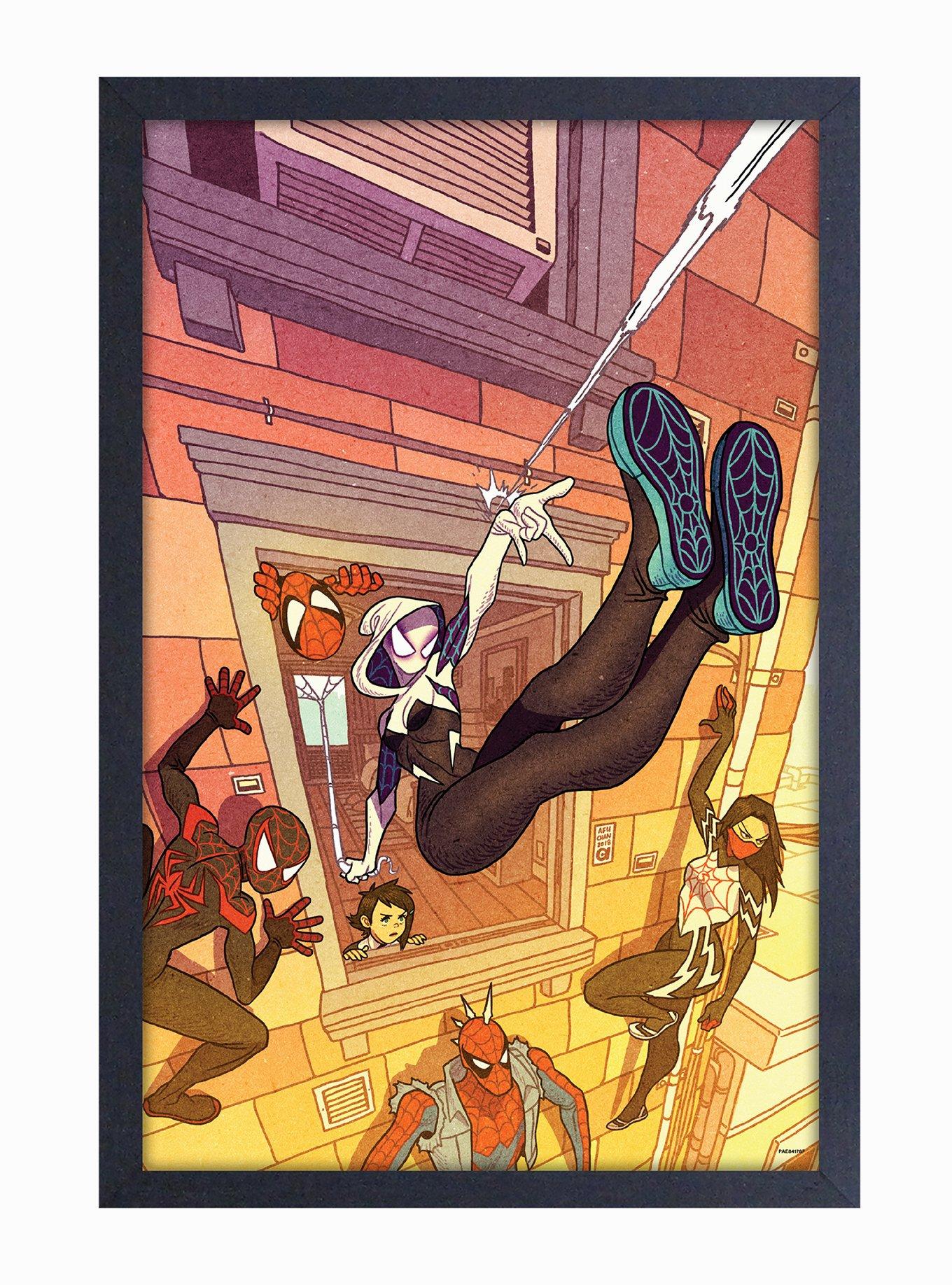 Marvel Spider-Man Hanging Around Framed Poster, , hi-res