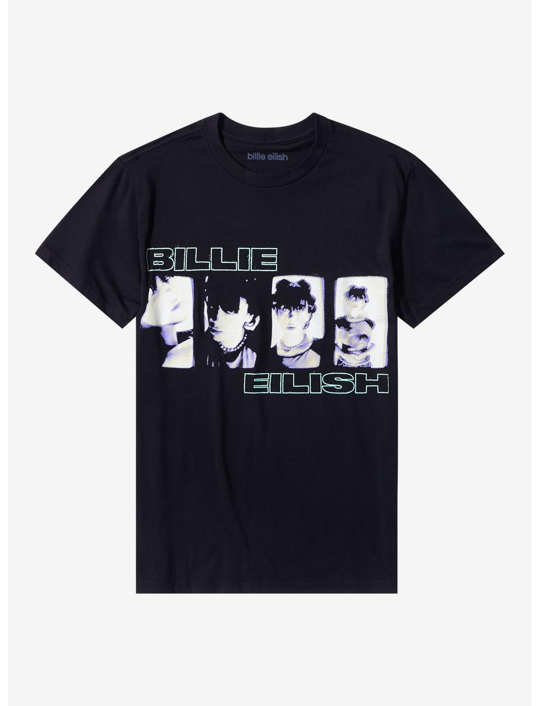 Billie Eilish Photo Panels T-Shirt, BLACK, hi-res