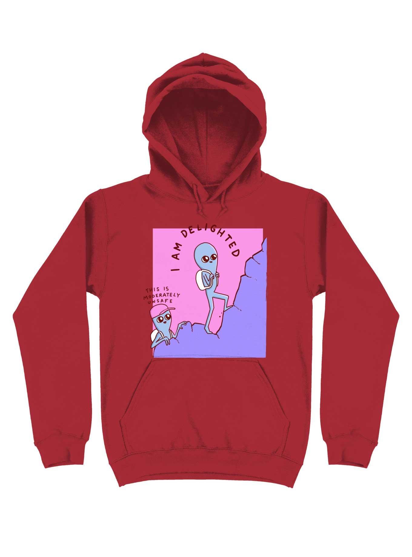 Strange Planet Moderately Unsafe Hoodie, , hi-res