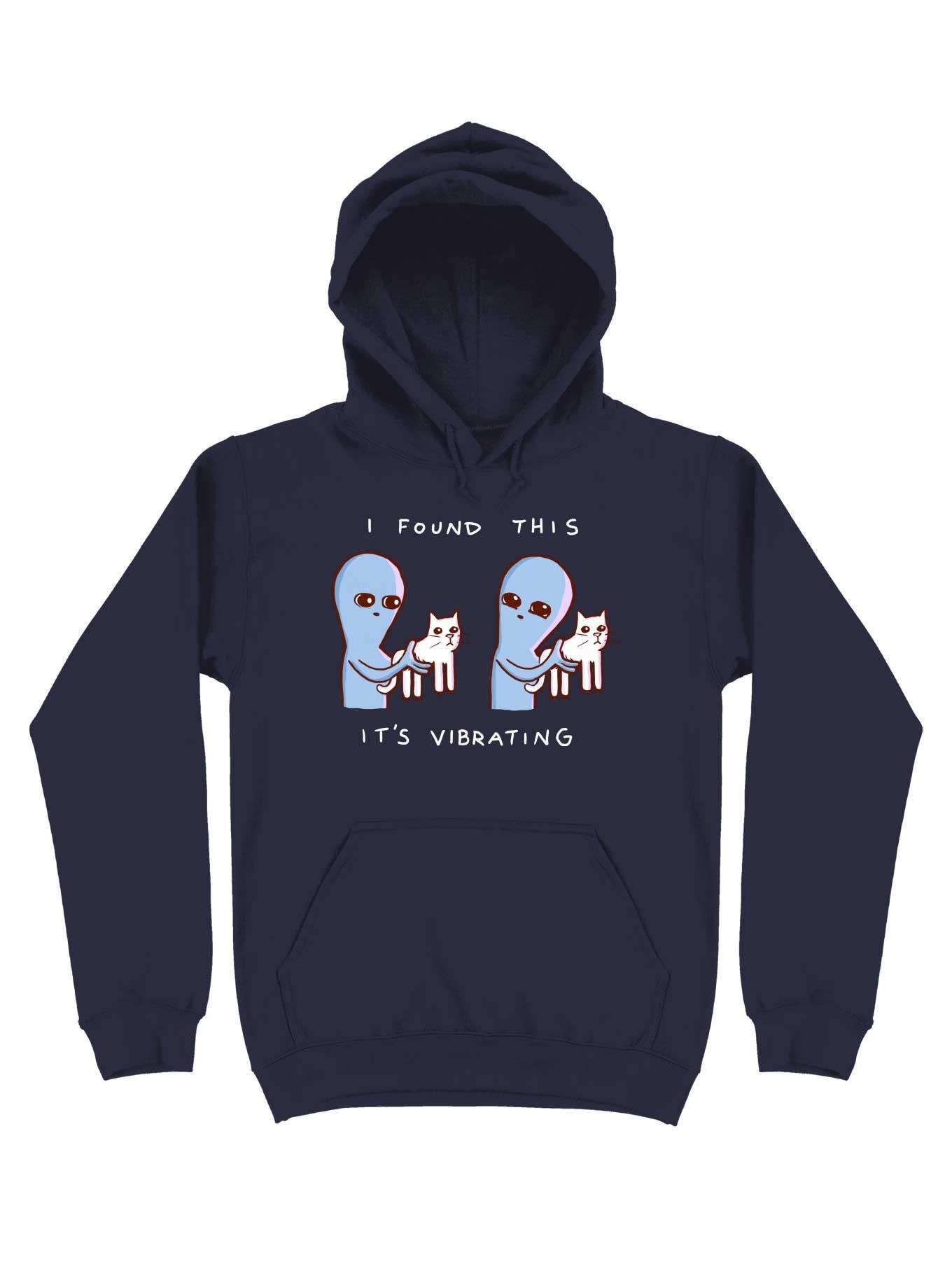 Strange Planet I Found This It'S Vibrating Hoodie, , hi-res