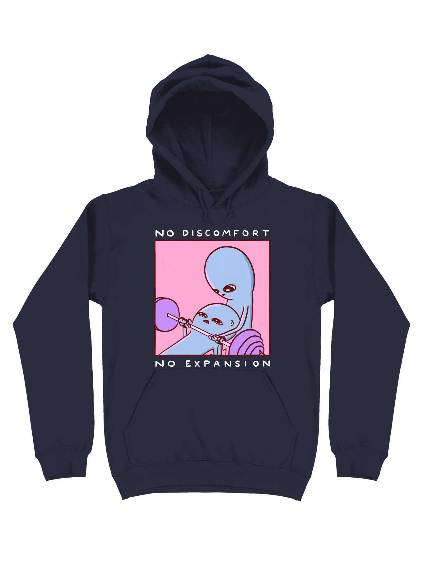 Strange Planet No Discomfort No Expansion Hoodie, , hi-res