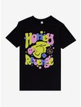 Honey Revenge Smiling Logo T-Shirt, BLACK, hi-res