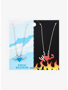 Social Collision® Angel & Devil Best Friend Necklace Set, , hi-res