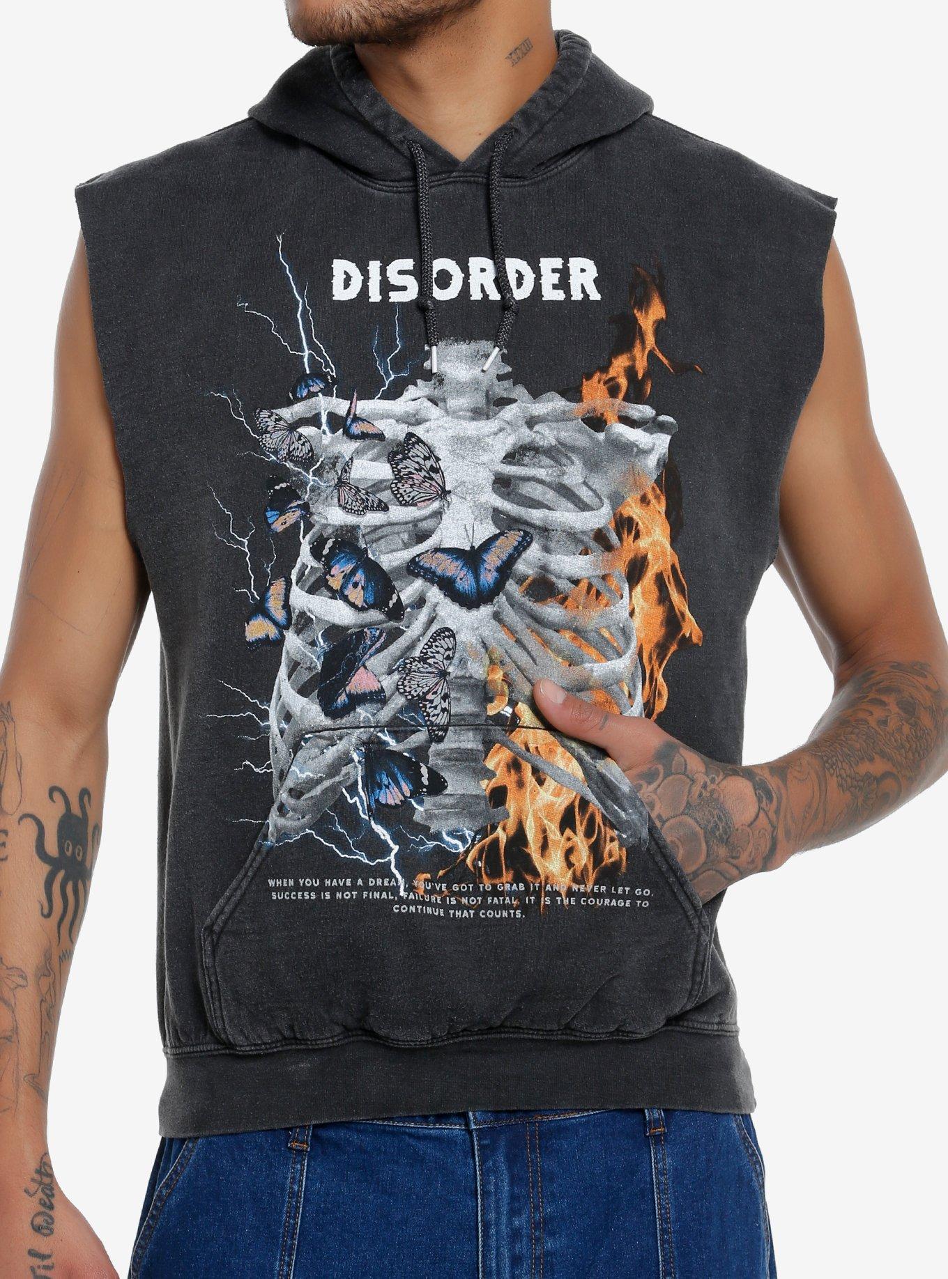 Social Collision® Disorder Sleeveless Hoodie, MULTI, hi-res