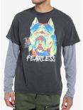Fearless Twofer Long-Sleeve T-Shirt, GREY, hi-res