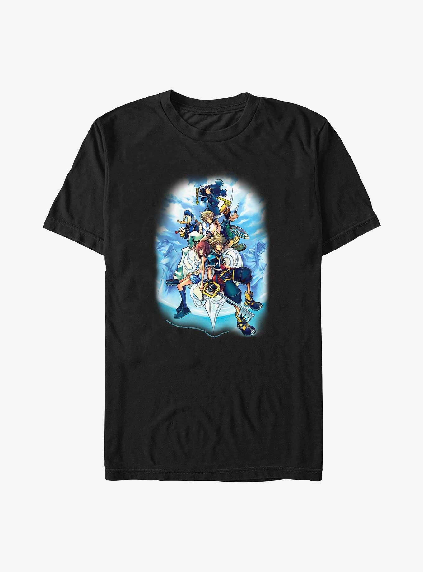 Disney Kingdom Hearts Sky Group Big & Tall T-Shirt, BLACK, hi-res