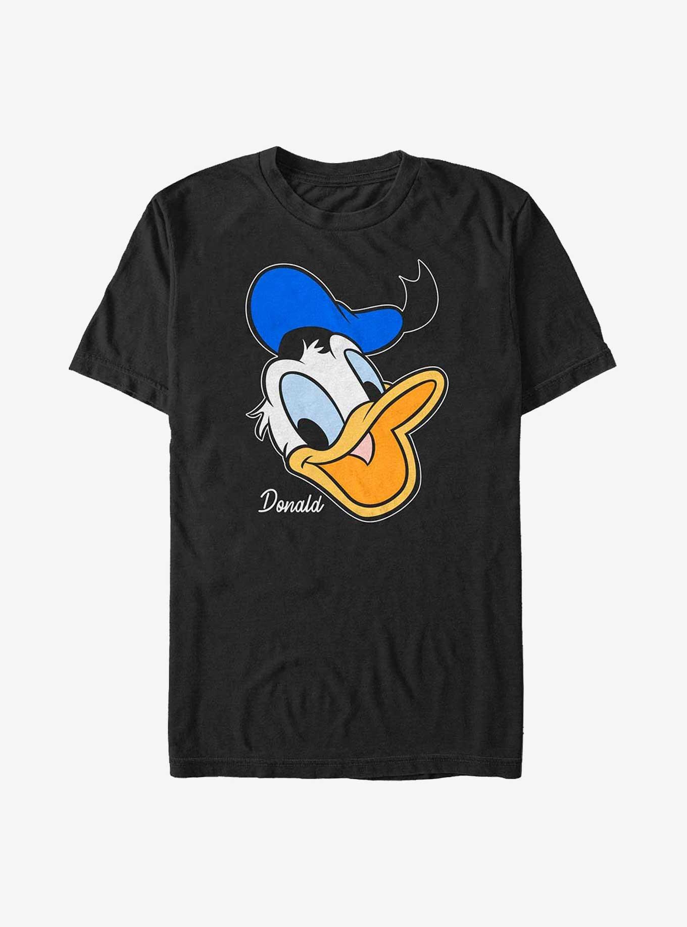 Disney Donald Duck Donald Big Face Big & Tall T-Shirt, BLACK, hi-res