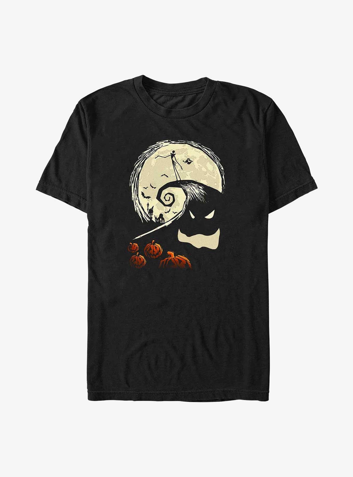 Disney The Nightmare Before Christmas Jack On Pumpkin Hill Big & Tall T-Shirt, BLACK, hi-res