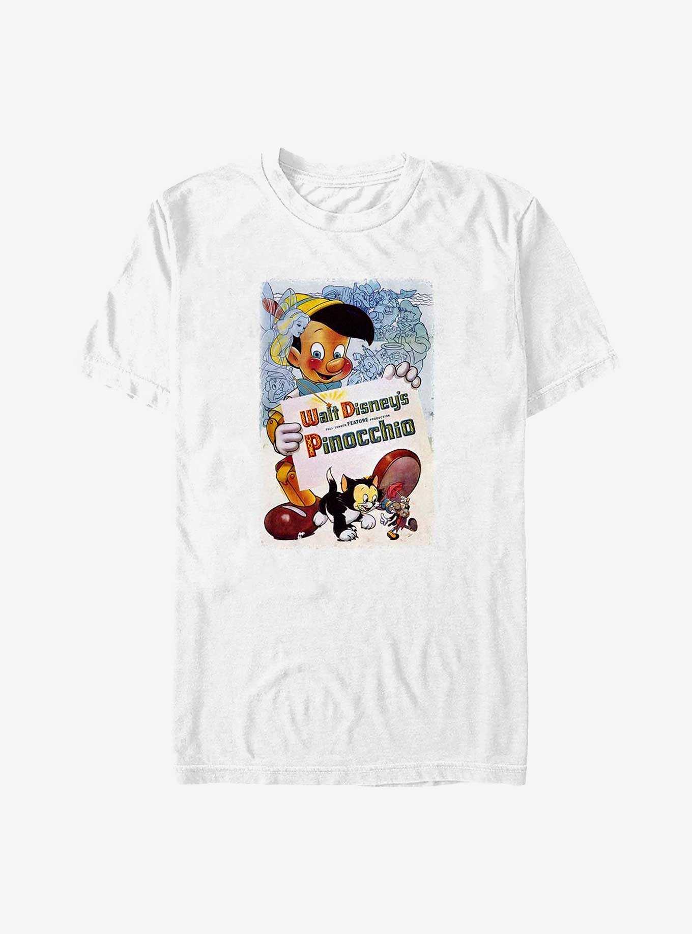 Disney Pinocchio Watercolor Cover Big & Tall T-Shirt, , hi-res