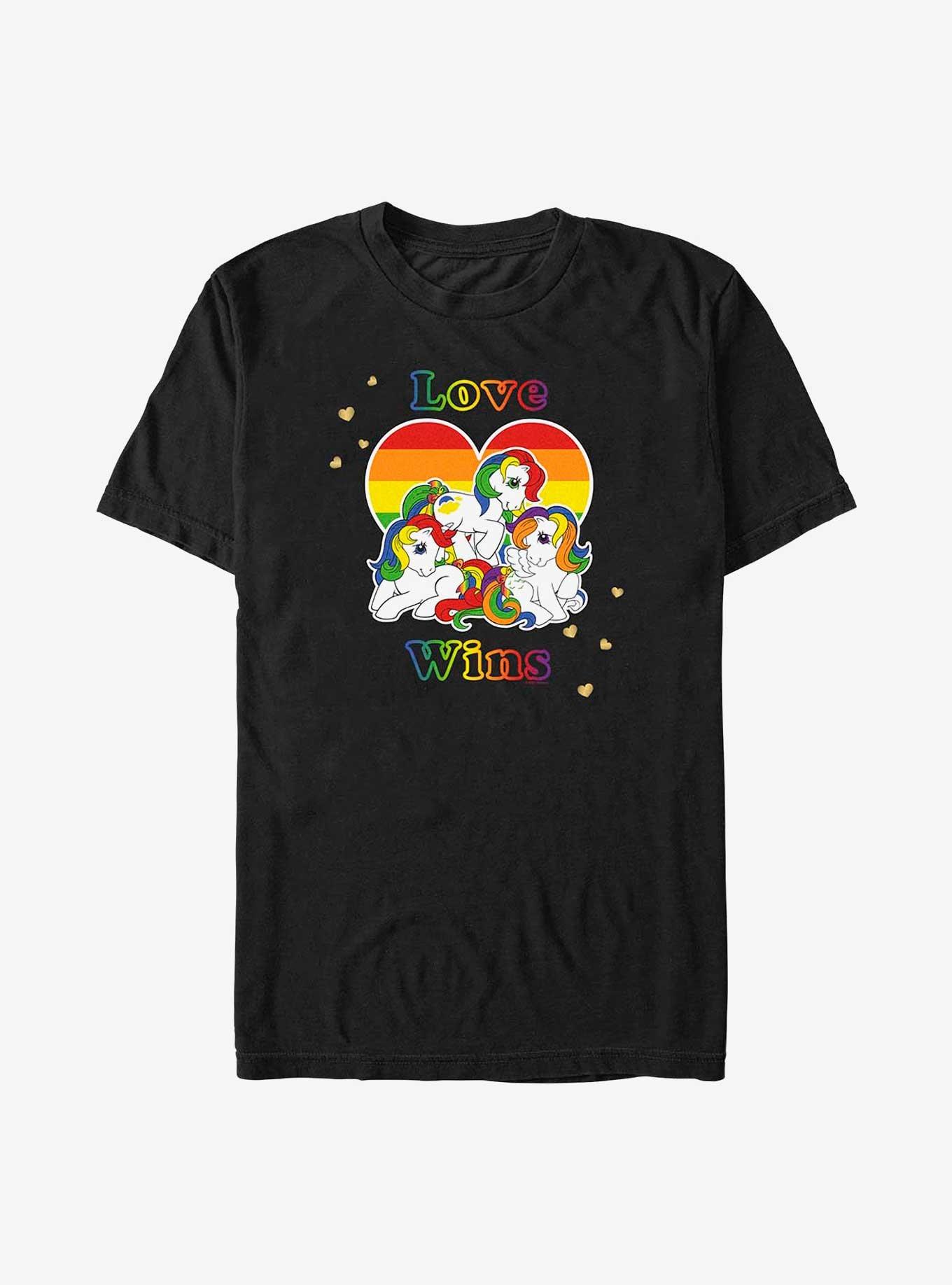 My Little Pony Pride Love Wins Big & Tall T-Shirt, BLACK, hi-res